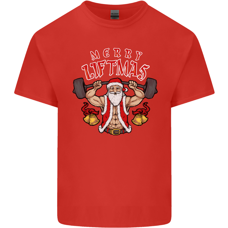 Merry Liftmas Kids T-Shirt Childrens Red