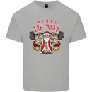 Merry Liftmas Kids T-Shirt Childrens Sports Grey