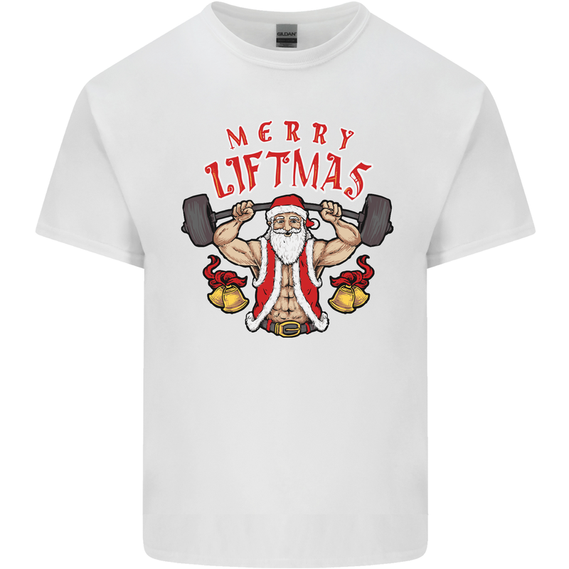 Merry Liftmas Kids T-Shirt Childrens White