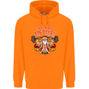 Merry Liftmas Mens 80% Cotton Hoodie Orange