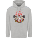 Merry Liftmas Mens 80% Cotton Hoodie Sports Grey