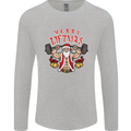 Merry Liftmas Mens Long Sleeve T-Shirt Sports Grey