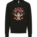 Merry Liftmas Mens Sweatshirt Jumper Black