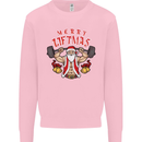 Merry Liftmas Mens Sweatshirt Jumper Light Pink