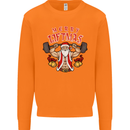 Merry Liftmas Mens Sweatshirt Jumper Orange