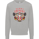 Merry Liftmas Mens Sweatshirt Jumper Sports Grey