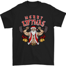 Merry Liftmas Mens T-Shirt Cotton Gildan Black