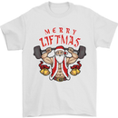 Merry Liftmas Mens T-Shirt Cotton Gildan White