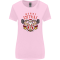 Merry Liftmas Womens Wider Cut T-Shirt Light Pink