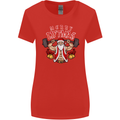 Merry Liftmas Womens Wider Cut T-Shirt Red