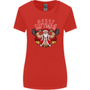 Merry Liftmas Womens Wider Cut T-Shirt Red