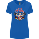 Merry Liftmas Womens Wider Cut T-Shirt Royal Blue