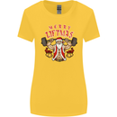 Merry Liftmas Womens Wider Cut T-Shirt Yellow