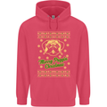 Merry Puggin' Christmas Funny Pug Childrens Kids Hoodie Heliconia
