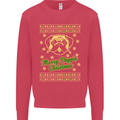 Merry Puggin' Christmas Funny Pug Kids Sweatshirt Jumper Heliconia