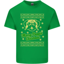 Merry Puggin' Christmas Funny Pug Kids T-Shirt Childrens Irish Green