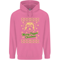 Merry Puggin' Christmas Funny Pug Mens 80% Cotton Hoodie Azelea