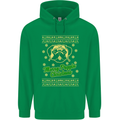 Merry Puggin' Christmas Funny Pug Mens 80% Cotton Hoodie Irish Green