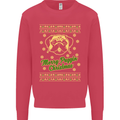 Merry Puggin' Christmas Funny Pug Mens Sweatshirt Jumper Heliconia