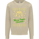 Merry Puggin' Christmas Funny Pug Mens Sweatshirt Jumper Sand