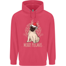 Merry Pugmas Funny Christmas Pug Childrens Kids Hoodie Heliconia
