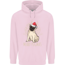 Merry Pugmas Funny Christmas Pug Childrens Kids Hoodie Light Pink
