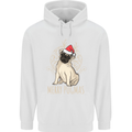 Merry Pugmas Funny Christmas Pug Childrens Kids Hoodie White