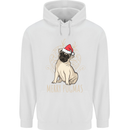 Merry Pugmas Funny Christmas Pug Childrens Kids Hoodie White