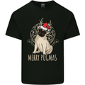 Merry Pugmas Funny Christmas Pug Kids T-Shirt Childrens Black