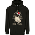 Merry Pugmas Funny Christmas Pug Mens 80% Cotton Hoodie Black