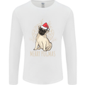 Merry Pugmas Funny Christmas Pug Mens Long Sleeve T-Shirt White