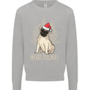 Merry Pugmas Funny Christmas Pug Mens Sweatshirt Jumper Sports Grey