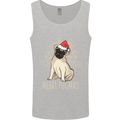 Merry Pugmas Funny Christmas Pug Mens Vest Tank Top Sports Grey