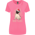 Merry Pugmas Funny Christmas Pug Womens Wider Cut T-Shirt Azalea