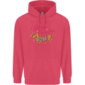 Merry Wiener Funny Christmas Dog Childrens Kids Hoodie Heliconia