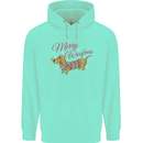 Merry Wiener Funny Christmas Dog Childrens Kids Hoodie Peppermint