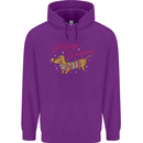 Merry Wiener Funny Christmas Dog Childrens Kids Hoodie Purple
