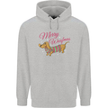 Merry Wiener Funny Christmas Dog Childrens Kids Hoodie Sports Grey