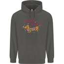 Merry Wiener Funny Christmas Dog Childrens Kids Hoodie Storm Grey