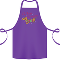 Merry Wiener Funny Christmas Dog Cotton Apron 100% Organic Purple