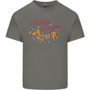 Merry Wiener Funny Christmas Dog Mens Cotton T-Shirt Tee Top Charcoal