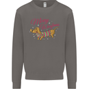 Merry Wiener Funny Christmas Dog Mens Sweatshirt Jumper Charcoal
