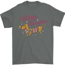 Merry Wiener Funny Christmas Dog Mens T-Shirt 100% Cotton Charcoal
