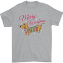 Merry Wiener Funny Christmas Dog Mens T-Shirt 100% Cotton Sports Grey