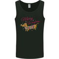 Merry Wiener Funny Christmas Dog Mens Vest Tank Top Black