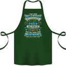 Mess With My Autism Child Autistic ASD Cotton Apron 100% Organic Forest Green