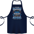 Mess With My Autism Child Autistic ASD Cotton Apron 100% Organic Navy Blue