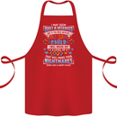 Mess With My Autism Child Autistic ASD Cotton Apron 100% Organic Red