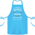 Mess With My Autism Child Autistic ASD Cotton Apron 100% Organic Turquoise