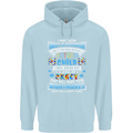 Mess With My Autism Child Autistic ASD Mens 80% Cotton Hoodie Light Blue